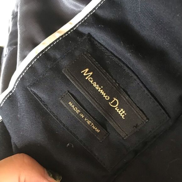 Massimo dutti EUC dark navy black coat jacket warm - Picture 8 of 12